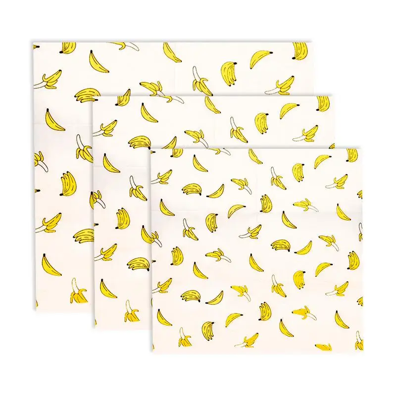 

Reusable Organic Cotton Beeswax Wrap Seal Food Environmentally-friendly Safety Material Cloth Kitchen Tools Fruit Storage Bag