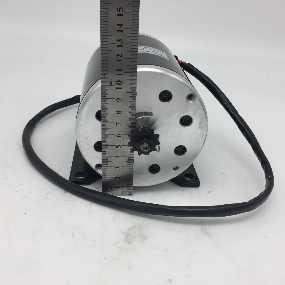 Perfect YALU MY1020 800W 36V/ 48V ATV Buggy #25 or T8F sprocket Small electric tricycle E-Scooter DC motor with Mounting bracket 3