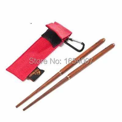 Plegable Palillos sándalo rojo cubiertos al aire libre portátil camping picnic tablewares cubiertos plegables fuego Arce fmt-807 40g