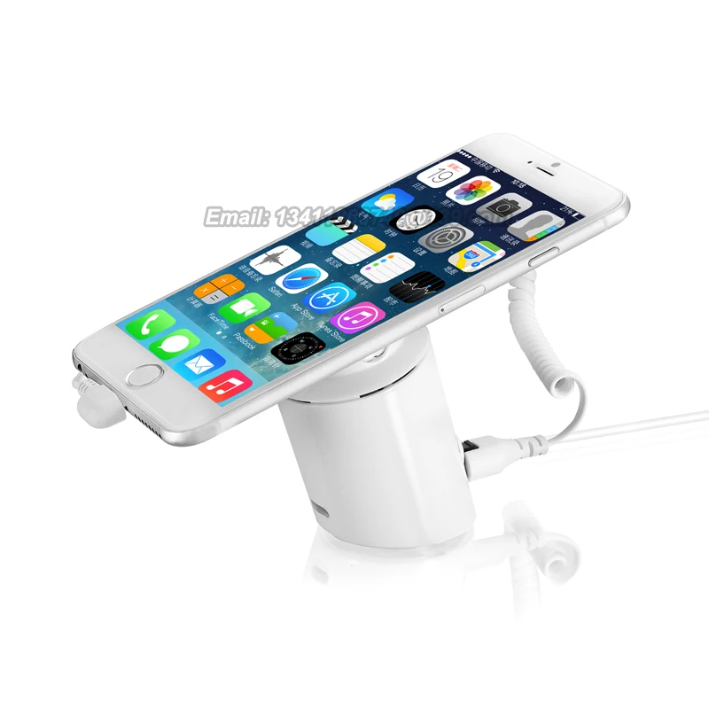 10pcs/lot standalone cylinder mobile phone burglar alarm display security stand holder for iphone/android phone free shipping