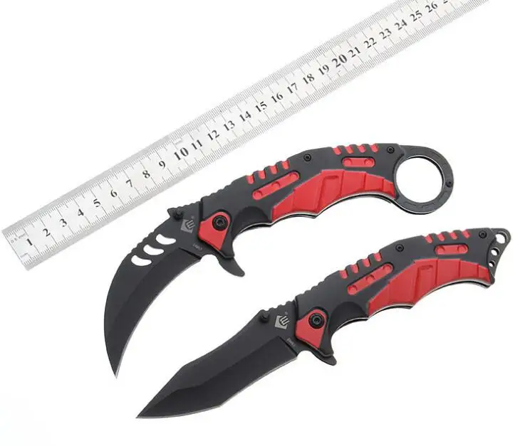 LLXXMM 3CR13MOV лезвие Karambit cs go выживания складной нож пластиковая рукоятка Карманный