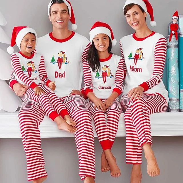 Family Christmas Pajamas Family Matching Clothes Matching Mother Daughter 2017 Fashion Father Son Mon New Year Family Christmas Pajamas Family Matching Clothes Matching Mother Daughter 2017 Fashion Father Son Mon New Year