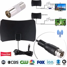 

Digital HDTV Freeview Indoor TV Antenna For DVB-T/DVT-T2 VHF UHF HDTV Antena with TV Aerial Amplifier 50 Mile Range TV Receiver