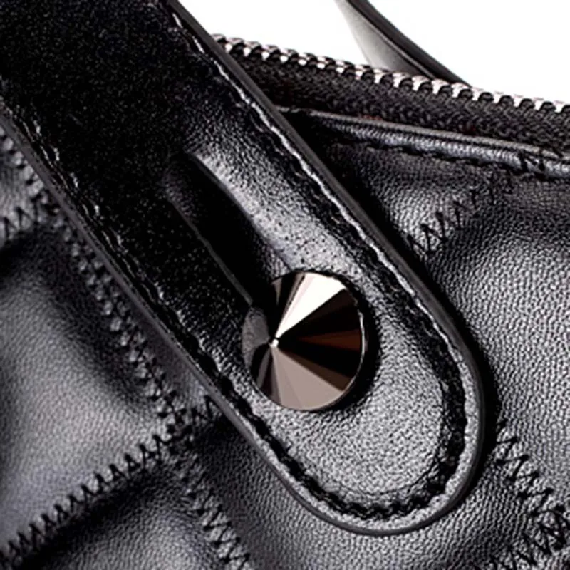 Fashion Women Luxury Leather Handbag Exquisite Female Famous Shoulder Bags Rivet Lady Crossbody Travel Casual Bolsa SS7092 (6)