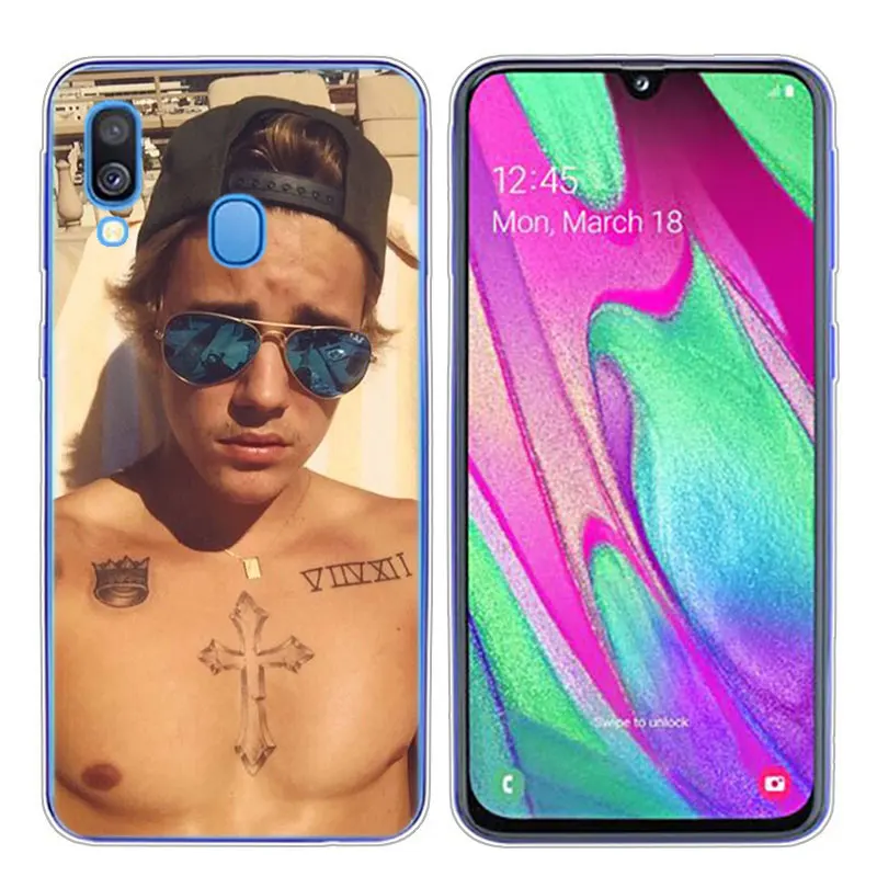 Transparent Soft Silicone Phone Case Justin bieber for Samsung Galaxy A10 A30 A40 A50 A70 Cover