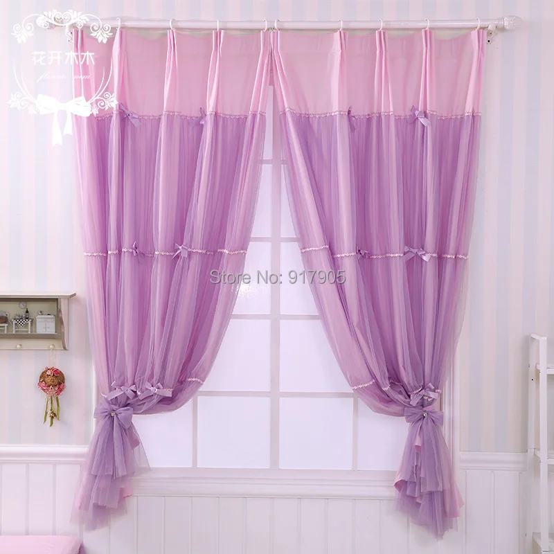 Elegant Purple Bedroom Curtains Romantic Lilac Curtains For Living Room
