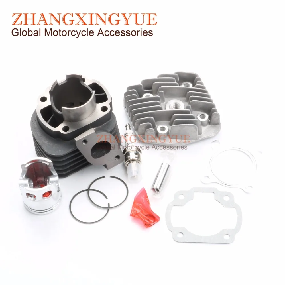 

60cc Cylinder Kit & Cylinder Head & E6TC Spark Plug for YAMAHA Axis50 Breeze JOG R AC Neos Why 50 cc 44mm 1P40QMB