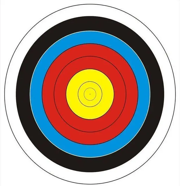 10 pcs sasaran, Kertas 60 * 60 cm Shooting Bullseye Target 