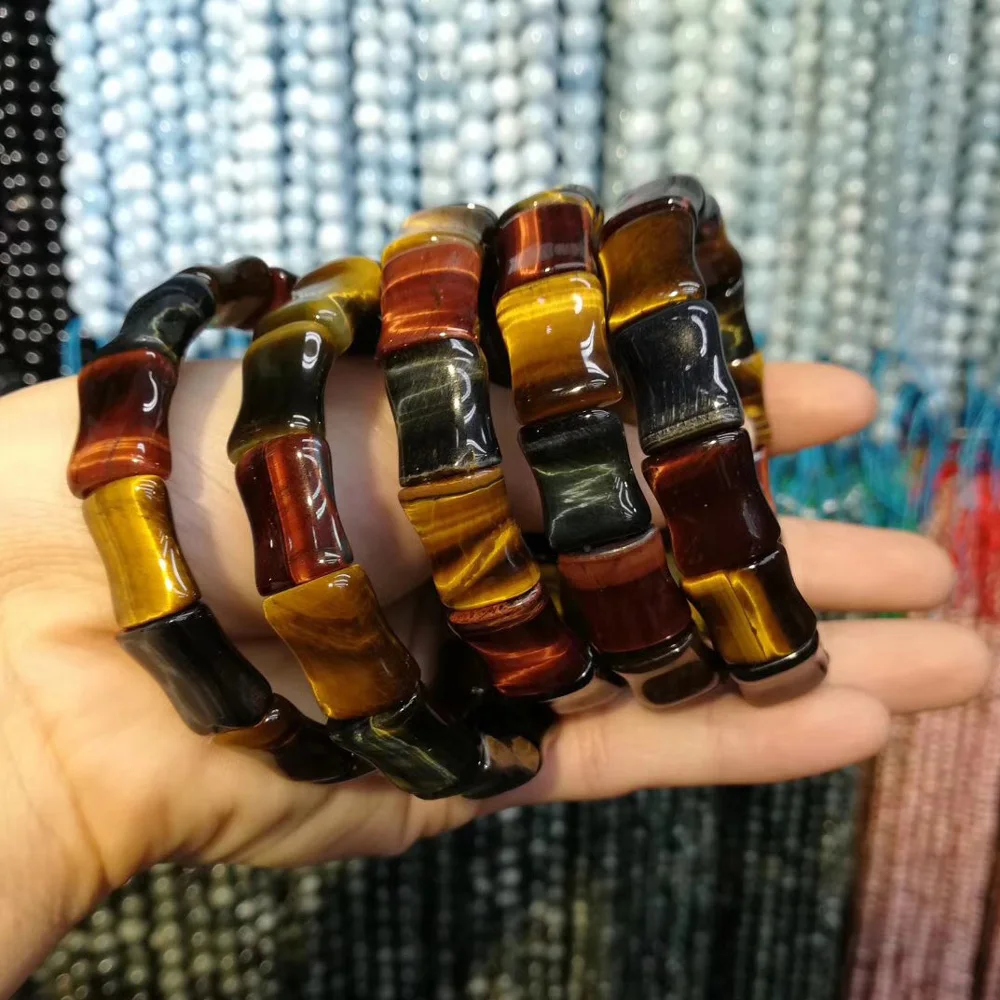 

mixed tiger eye stone beads bracelet natural stone bracelet for woman for man for gift wholesale !