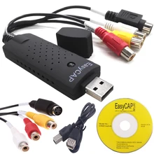 USB EasyCAP Карта видеозахвата адаптер ТВ DVD VHS Captura de v deo карта Аудио AV для компьютера/CC ТВ камеры USB 2,0 EasyCAP DC60