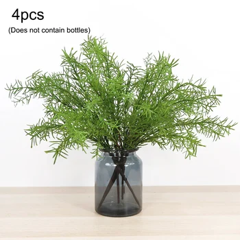 

4pcs Artificial Rosemary Flower Simulated Green Plant Leaves Bushes Evergreen Shrubs For Home Garden Supply Wedding Decoration