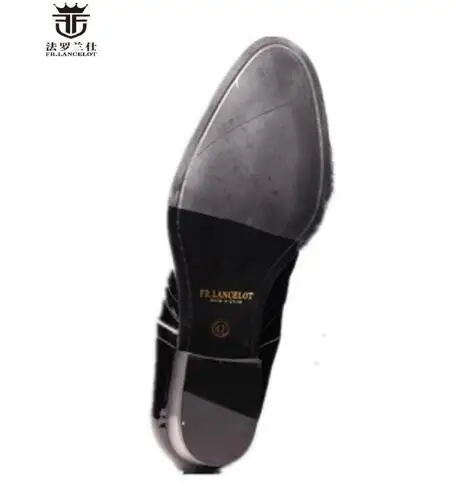 Men Boots Side Zipper Low Heel Party Wedding Shoes Trainers For Men Genuine Leather FR.LANCELOT men chelsea boots,men training boots