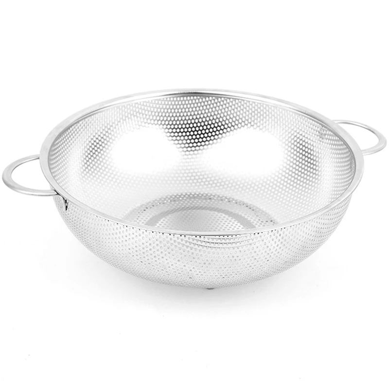 

Stainless Steel Colanders With Handle Colander Perforated Strainer For Kitchen Pasta Vegetable Rice Fruit Food