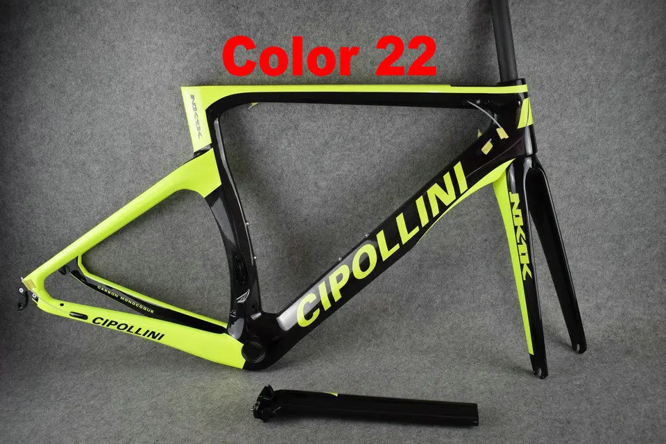 Красный Cipollini NK1K велосипедная углеродная рама NK1000 набор рам для дорожных велосипедов Cipollini руль