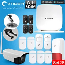 Chuangkesafe eTiger Android/IOS App WiFi/Aystem Más Reciente de Alarma GSM con Cámara + Sistema de Seguridad IP Al Aire Libre