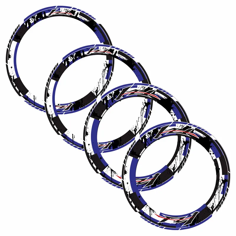 

4 X Thick Edge Outer Rim Sticker Stripe Wheel reflective stickers Fit YAMAHA FZ1
