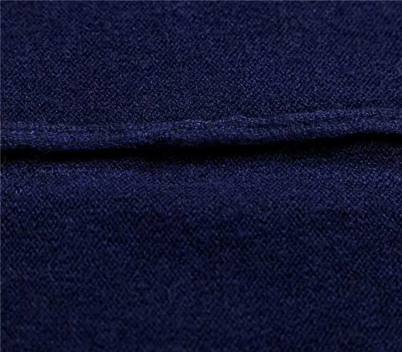 COODRONY мужской свитер осень зима теплый мужской вязаный шерстяной свитер сплошной цвет Повседневный пуловер с круглым вырезом Хлопок Мужской 7209