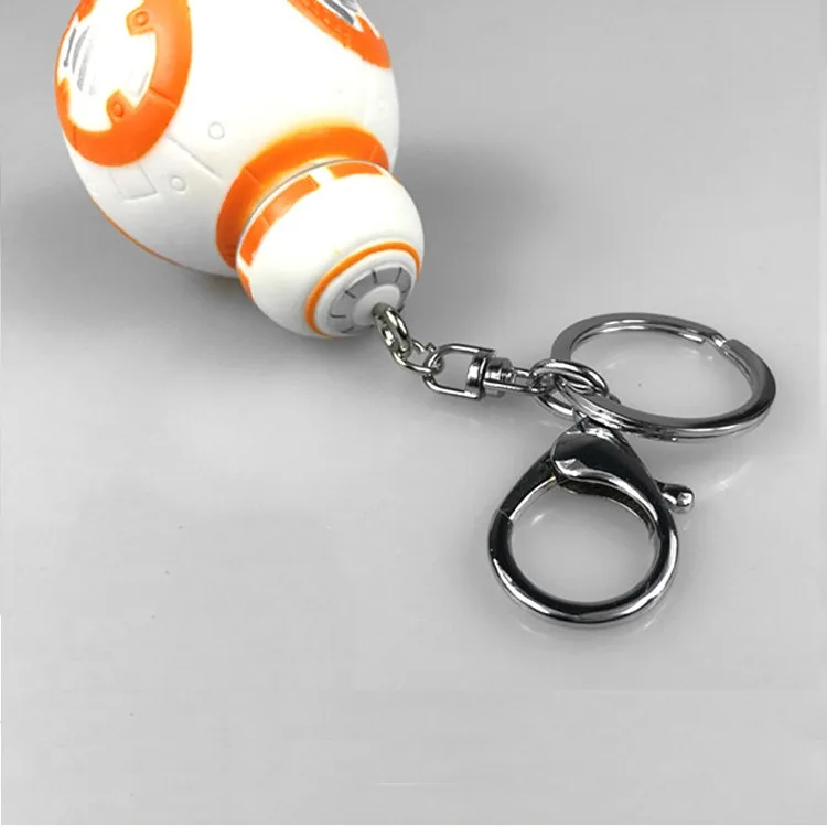 Новинка BB 8 фигурка модель игрушки брелок BB-8 робот игрушка подвеска детские игрушки фигурка R2-D2 фигурки световой меч Дарт Вейдер