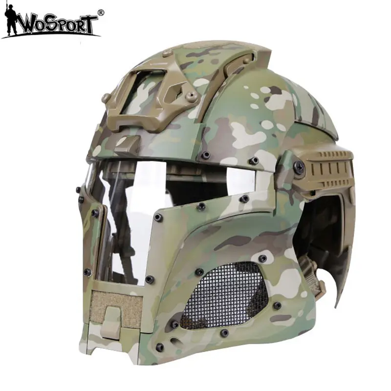 WoSporT камуфляжные военные боковые рельсы для крепления шлема NVG Shroud Transfer Base Открытый тактический армейский Combat Airsoft Пейнтбол Спорт - Цвет: HL-97-CP