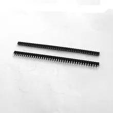 10PCS Single Row 40Pin 2.54mm Round Female Pin Header gold plated machined