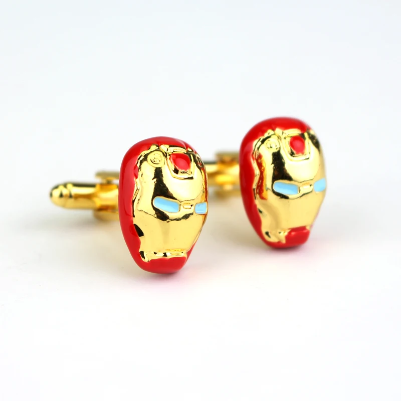 

Fashion Iron Man Cufflink For Men Ironman Jewelry movies Avengers 3 Infinity War Cuff Link French Shirt Sleeve Button Gifts