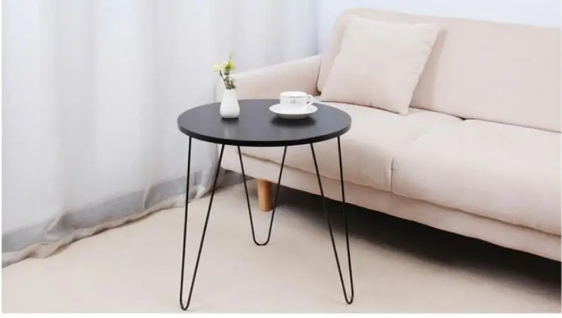 48*50CM Mini Coffee Table Balcony Tea Table Modern Bedside Table Sofa Side Round Table