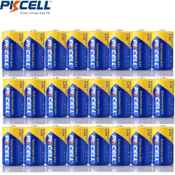 24 x PKCELL D UM1 R20 R20P 1,5 V цинка Углеродные аккумуляторы одноразового использования Batteria