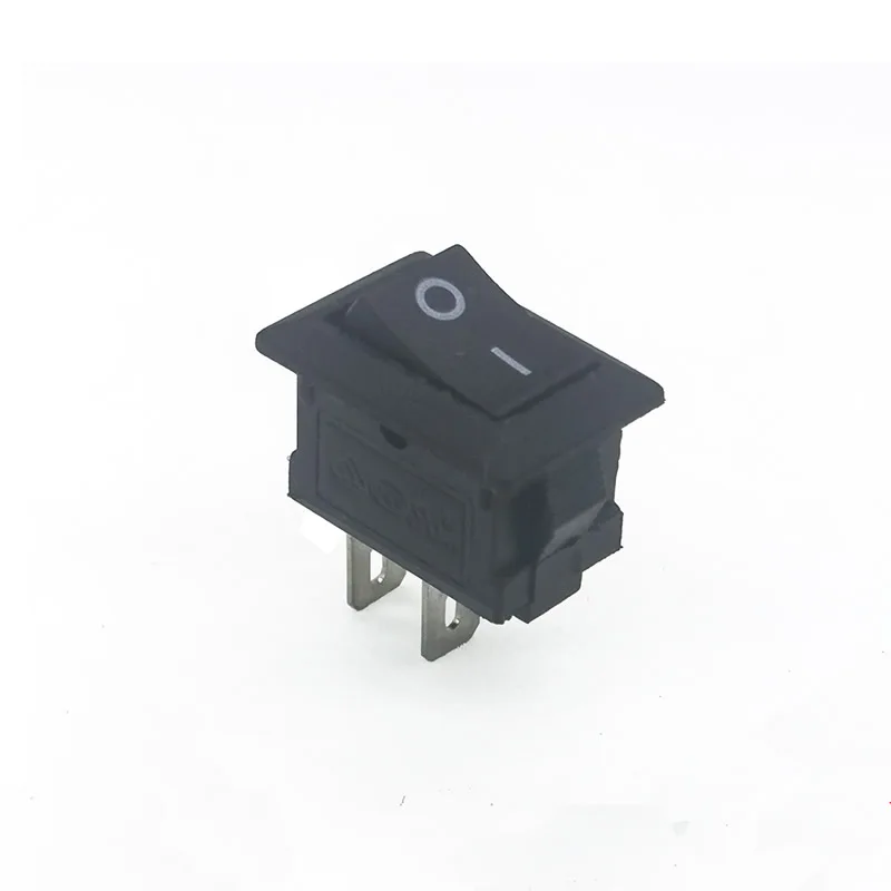 Мини рокер SPST 20 шт. черный и красный кнопка включения AC 250 В 3A / 125 6A 2 контактный