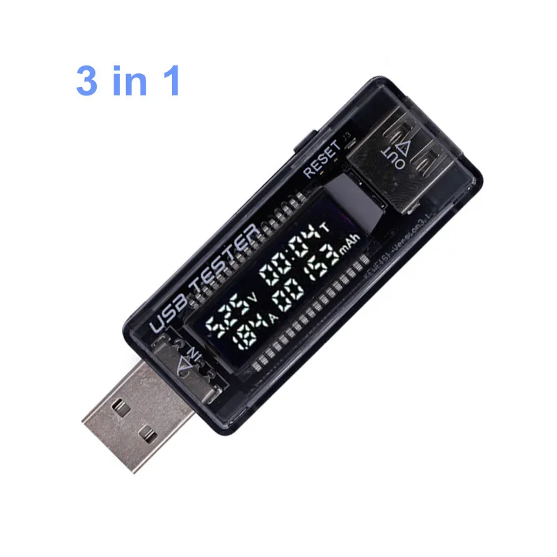 USB Детектор 10 в 1 вольтметр амперметр тестер напряжения и тока мощности