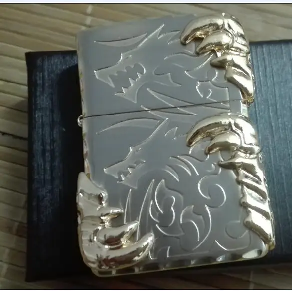 

Metal windproof lighter kerosene chapter 3 claw dragon stick do not contain kerosene lighter