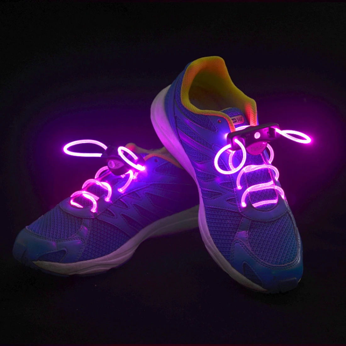 1 пара Светодиодный Шнурки Световой светящиеся шнурки для обуви Disco вечерние светить свечение нейлоновый ремешок