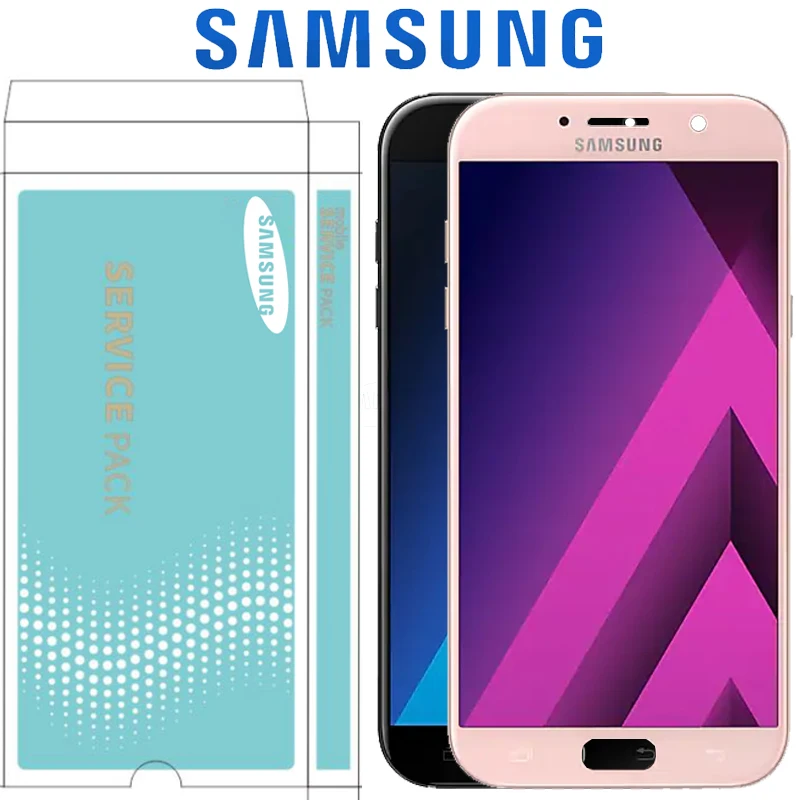 

ORIGINAL 5.7'' Super AMOLED LCD for SAMSUNG Galaxy A7 2017 A720 A720F A720M Touch Screen Digitizer Assembly
