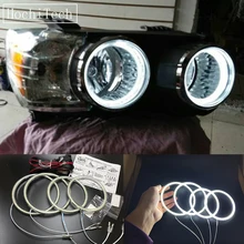 HochiTech Ultra bright SMD white LED angel eyes 2500LM 12V halo ring kit daytime running light DRL for Chevrolet Aveo 2011-2014 HochiTech Ultra bright SMD white LED angel eyes 2500LM 12V halo ring kit daytime running light DRL for Chevrolet Aveo 2011-2014