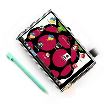 

3.5 inch 26P SPI TFT LCD Display Screen with Touch Panel 320*480 for RPi1/RPi2/raspberry pi3 Board V3