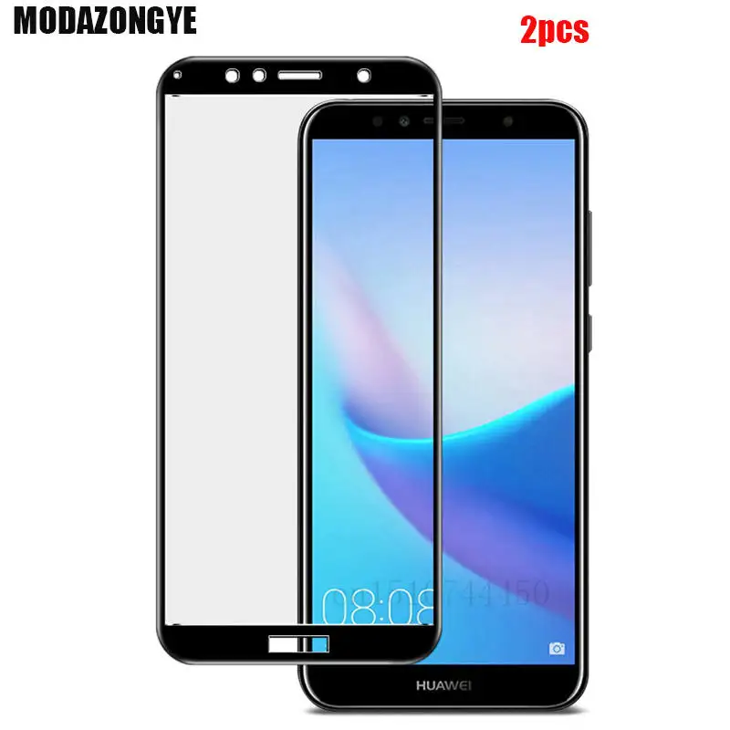 

2pcs Tempered Glass Huawei Honor 7C Screen Protector Huawei Honor 7C 7 C AUM-L41 Russian Version 5.7 inch Glass Film Full Cover