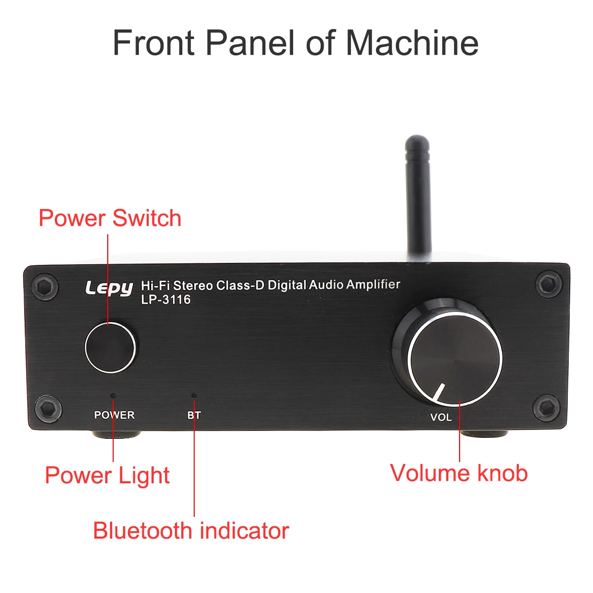 LP-3116 100-240 в 50 Вт x 2 hi-fi стерео класса D Цифровой усилитель высокой мощности Bluetooth RCA автоматическое переключение для