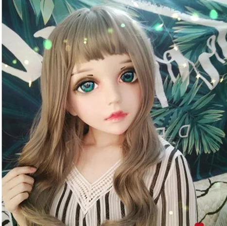 

(NEW-109) Female Male Mask Realistic Silicone Masks Halloween Party BJD Baby Doll Crossdress Japan Kigurumi Mask Anime Cosplay