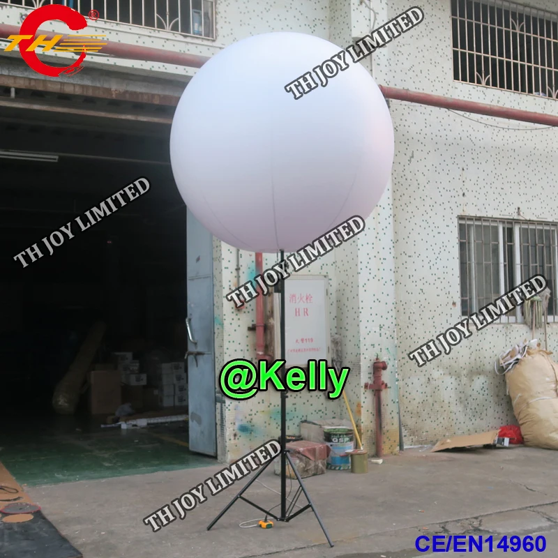 free door shipping inflatable tripod balloon display lighted balloon