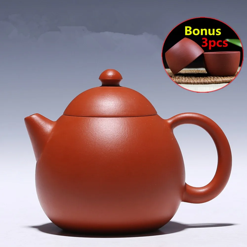 

230ml Zisha Kung Fu Ceremony Gift Yixing Teapots Ceramic Handmade Tea Pot Set Porcelain Purple Clay Teapot with Gift Box