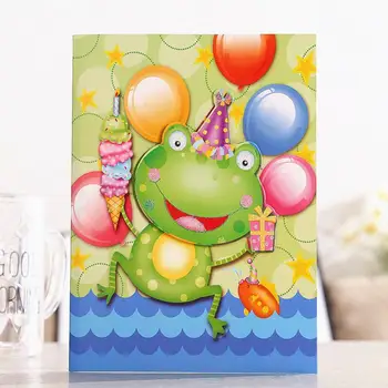 

5pcs/lot Cartoon Music Greeting Card DIY Paper Handmade Wish Card with Envelope Kids Children Birthday Gift Card