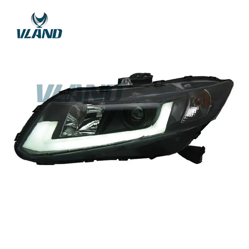 Заводская Автомобильная фара VLAND для Civic 2012 2013 2014 светодиодная с биксеноновыми