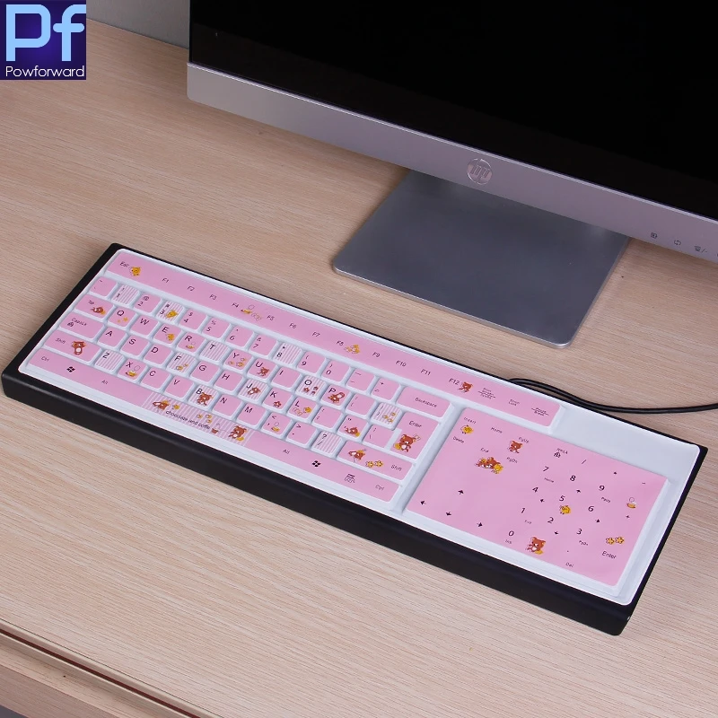 

For Standard Full size 101 Keys Desktop PC Keyboard skin guard Universal Desktop compute Silicone Keyboard Cover Protector Skin