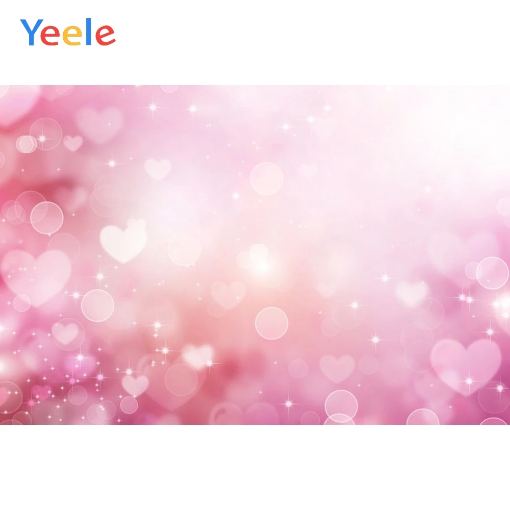

Yeele Pink Light Bokeh Glitters Children Birthday Party Photography Backdrop Wedding Love Photographic Background Photo Studio