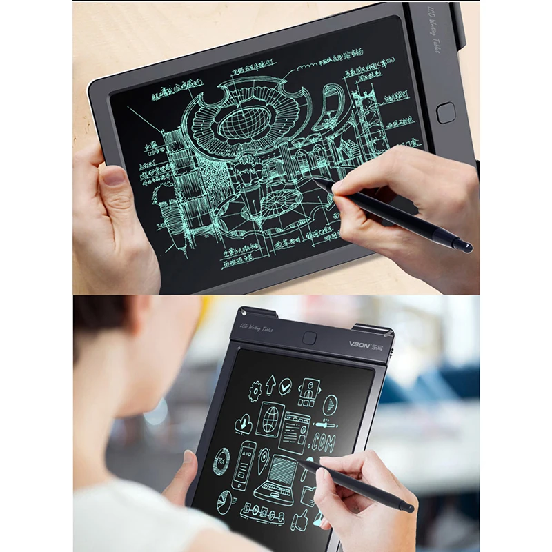 Магнитная доска для рисования, lcd доска для рисования, электронные блокноты, креативные Детские Поделки, 13 дюймов, царапины, живопись, развивающие игрушки