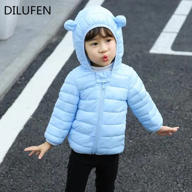 Winter boys Baby Girls Coats Jackets Outerwear Cotton Hooded Winter