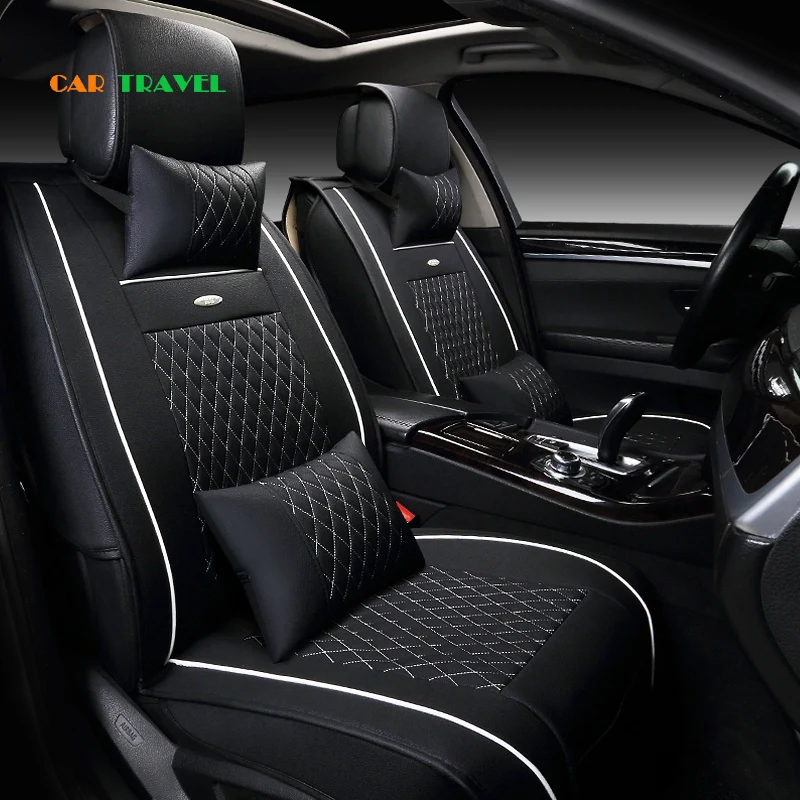 (Front + Rear) Special Leather car seat covers For Skoda Octavia Fabia