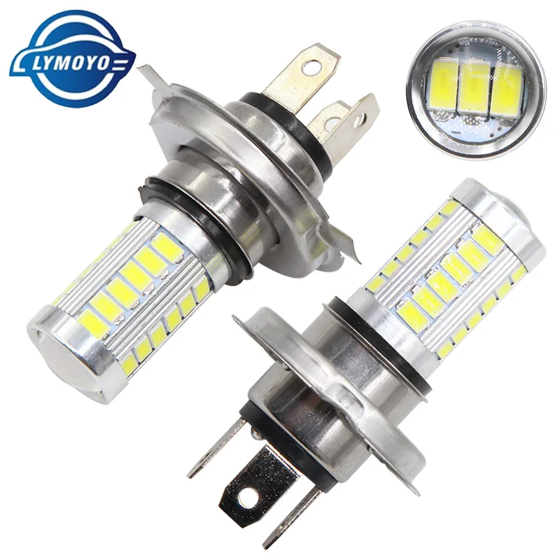 Lymoyo 9006 HB4 светодиодный 9005 HB3 H4 H7 H11 H8 ba15s t20 5630 33SMD противотуманные лампы дневного света светильник поворота Торможение лампа белого DC12V