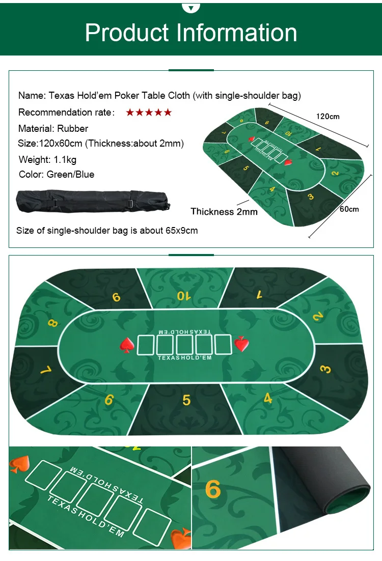 1,2*0,6 м техасский холдем покер замша резиновая скатерть Настольный цифровой печати казино Pokerstars доска игра покер аксессуар