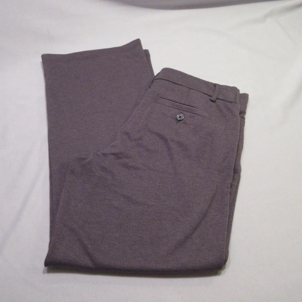 RIDERS BY LEE BROWN HEATHER KNIT PANTS STRAIGHT LEG WOMEN'S SIZE 12 (1)