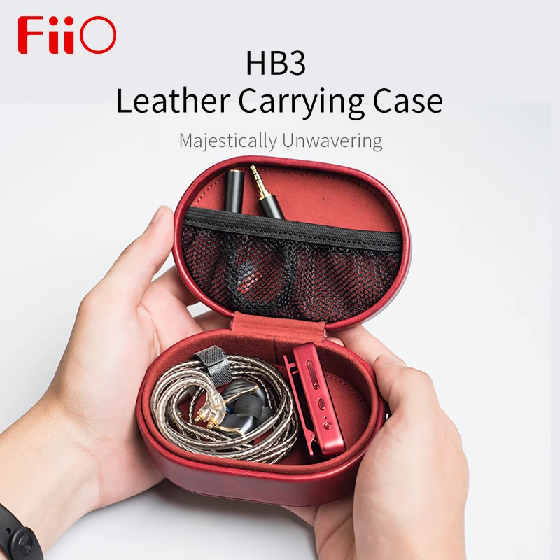 

Fiio HB3 Leather Carrying Case Box for FIIO HiFi Earphones F9 Pro BTR3 CL06 Portable Bag